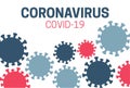 Coronavirus Covid-19 Background Illustration with Corona Virus