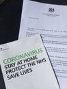 Coronavirus covid-19 Boris Johnson Prime minister letter sent to households UK with advise isolating