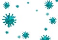 Coronavirus covid1-9 covid 19 background mask blue - 3d rendering