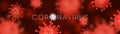 Coronavirus COVID-19 3d banner background vector illustration Royalty Free Stock Photo