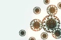 Coronavirus covid-19 disease spreading infection background design