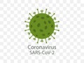 Coronavirus, COVID-19 icon. Vector illustration, flat design