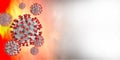 Coronavirus. COVID-19. Illustration of a virus particle