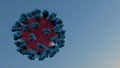 Coronavirus Covid-19 Covid19 korona virus koronavirus 3d illustration Royalty Free Stock Photo