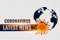 Coronavirus latest stats and news background