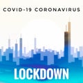 Coronavirus Covid-19 Lock Down Header Royalty Free Stock Photo