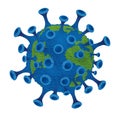 Coronavirus, covid-19, microscopic cell