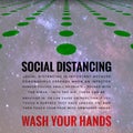 Covid-19 Outbreak Messages Social Distancing & Wash Hands