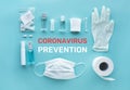 Coronavirus  covid-19  prevention equipment.medical supplies.virus outbreak situation.body health care.washing and cleaning your Royalty Free Stock Photo