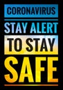 Coronavirus Covid Stay Alert To Stay Safe