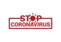 Coronavirus Covid-19. Symbol of the fight against coronovirus. Stop virus sign. Coronovirus infection emblem flat vector