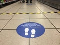 Coronavirus covid-19 in tesco supermarket Tottenham London following government guide