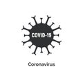 Coronavirus covid 19 vector icon. Pandemic corona virus illustration sign