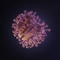 Coronavirus Covid-19 viral cell. World pandemic concept. Royalty Free Stock Photo