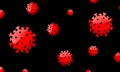 Coronavirus covid19 virus or bacteria background in modern colour design concept. EPS 10 vector Royalty Free Stock Photo