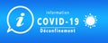 Coronavirus, covid-19 virus, danger of fever, banner information, info