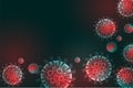 Coronavirus covid-19 virus infection spread background design