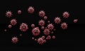 Coronavirus COVID-19 The virus model is realistic Royalty Free Stock Photo