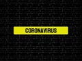 Coronavirus - Covid-19 word cloud - Illustration with words related to the