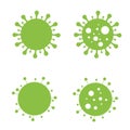 Coronavirus. Crown virus icons. isolated on a white background. pandemic flu. virion corona virus. Vector