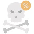 Coronavirus dangers Flat Style vector icon which can easily modify or edit