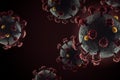 Coronavirus dark background