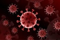 Coronavirus Disease COVID-19, Dangerous Infection Isolated On White Background. Chinese Respiratory Influenza Outbreak. Pathogen