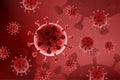 Coronavirus Disease COVID-19, Dangerous Respiratory Infection, SARS-CoV-2. Influenza Outbreak, Pathogen Flu Or Hiv Virus, Cancer