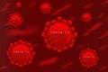 Coronavirus Disease, COVID-19 Delta Variant Concept.  Coronavirus Delta Variant Mutation