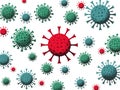 Coronavirus disease COVID-19 infection medical illustration Royalty Free Stock Photo