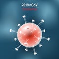 Coronavirus disease. Virion of COVID-19