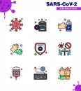 25 Coronavirus Emergency Iconset Blue Design such as health insurance, medical, cigarette, hands, spray