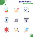 25 Coronavirus Emergency Iconset Blue Design such as online, medical, medical, kit, mobile app