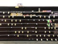 Baked goods on an otherwise empty grocery store shelf