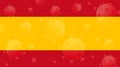 Coronavirus, flag of Spain