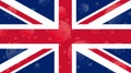 Coronavirus, flag of United Kingdom Great Britain Royalty Free Stock Photo