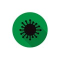 Coronavirus flat icon, vector illustration