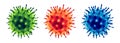 Coronavirus or Flu virus isolated