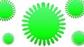 Coronavirus green color texture