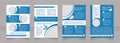 Coronavirus hospital treatment blank brochure layout design