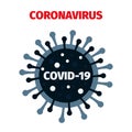 Coronavirus icon. Vector illustration isolated on white background