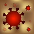 Virus cells background