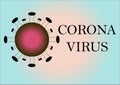 Coronavirus image. Background image of covid-19 molecule.