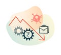 Coronavirus Impact on Manufacturing Industry - Illustration