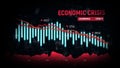 The coronavirus impacts the global economy. Economic crisis concept. Financial stock market crisis. Royalty Free Stock Photo