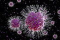 Coronavirus, a infection pathogen virus.