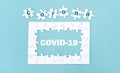 Coronavirus jigsaw puzzle Royalty Free Stock Photo