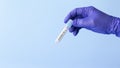 Coronavirus lab testing concept test tube in hand