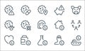 Coronavirus line icons. linear set. quality vector line set such as ship, virus, heart, medical doctor, pills bottle, virus, anti Royalty Free Stock Photo