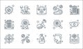 coronavirus line icons. linear set. quality vector line set such as medical book, hand sanitizer, germs, cough, bacteria, Royalty Free Stock Photo